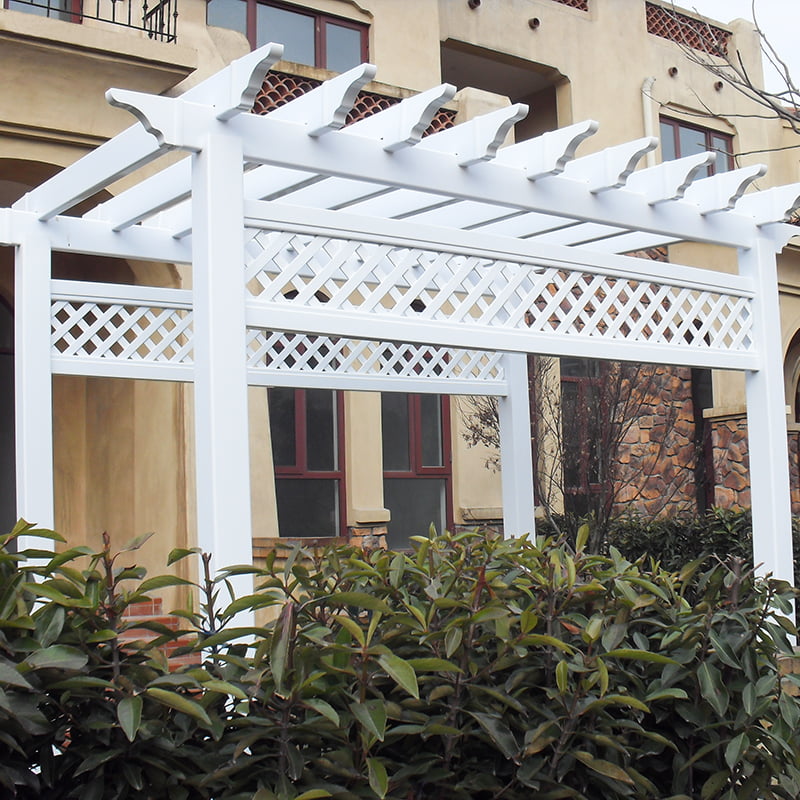 PVC Pergola с решеткой